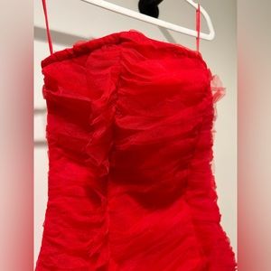 NASTY GAL — RED DRESS — US SIZE 6 — BRAND NEW WITH TAGS